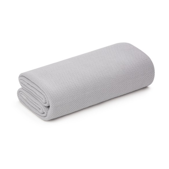 Bambusowy otulacz / lekki kocyk z jonami srebra 100x100 light grey