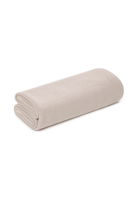 Bambusowy otulacz / lekki kocyk z jonami srebra 100x100 light beige
