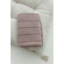100% Natural Merino Wool Blanket powder pink Lines - premium collection - MY MEMI