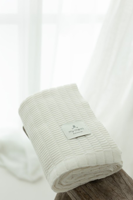 Bambus Babydecke Cream 80x100 - Vini -  MY MEMI
