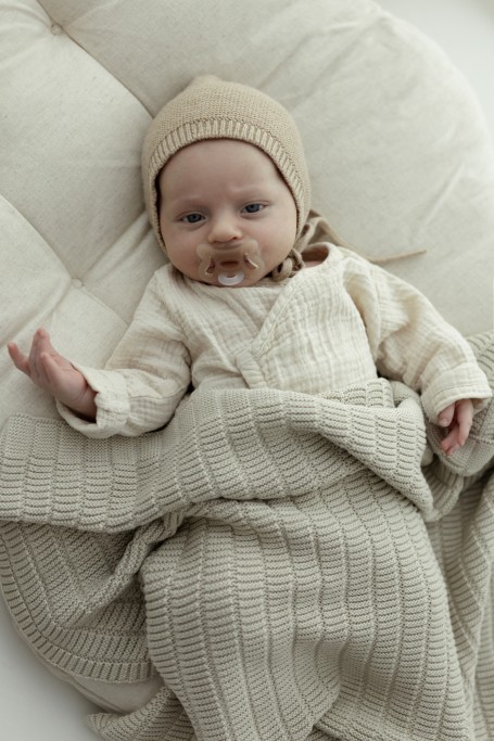 Bamboo Blanket 80x100 Light Beige - Vini - MY MEMI