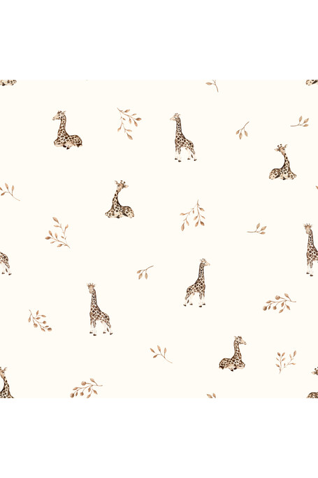 Organic cotton muslin baby sleeping bag 0 - 5 months 1.0 TOG - giraffes - MY MEMI 2