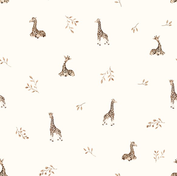 Organic cotton muslin baby sleeping bag 0 - 5 months 1.0 TOG - giraffes - MY MEMI