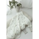 Organic cotton muslin baby sleeping bag with legs 1 - 3 years 1.0 TOG - alpacas - MY MEMI