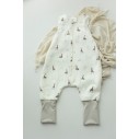 Bio Baumwolle Musselin Babyschlafsack mit Beinen 1 - 3 Jahre 1.0 TOG - giraffes - MY MEMI