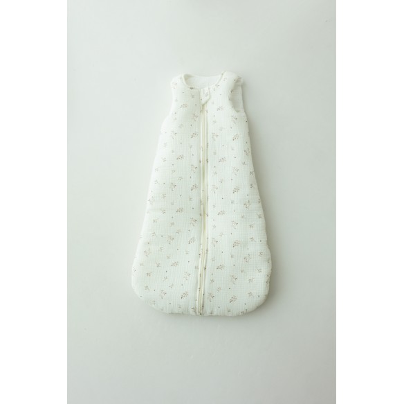 Organic cotton muslin baby sleeping bag 5 - 18 months 2.5 TOG - twigs - MY MEMI