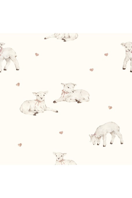 Organic cotton muslin baby sleeping bag 5 - 18 months 2.5 TOG - little sheeps - MY MEMI 2