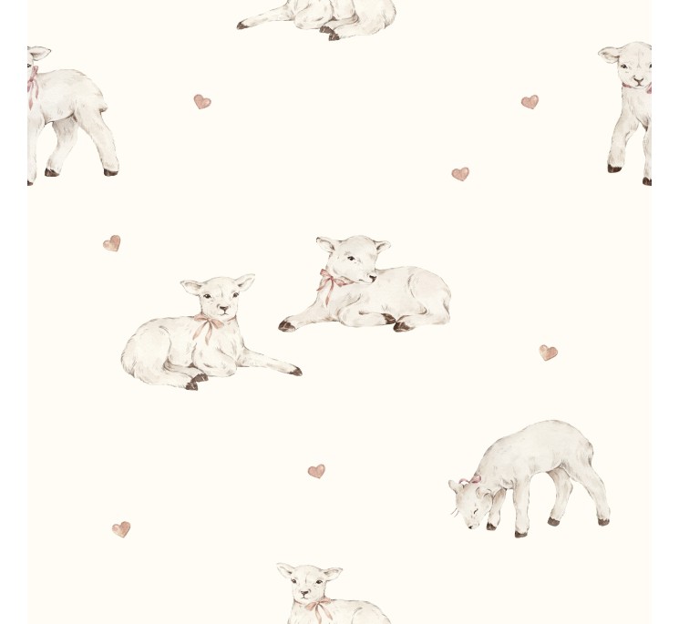 Organic cotton muslin baby sleeping bag 5 - 18 months 2.5 TOG - little sheeps - MY MEMI