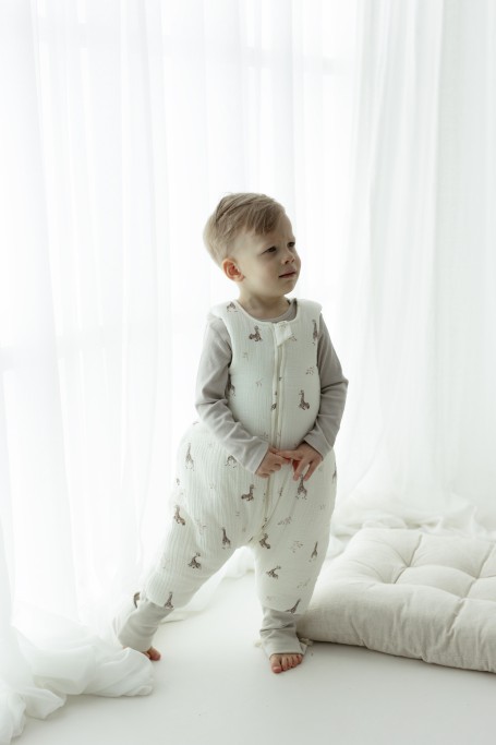 Śpiworek z nogawkami 1 - 3 lata 2.5 TOG - little sheeps - MY MEMI 2
