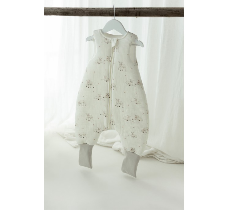 Śpiworek z nogawkami 1 - 3 lata 2.5 TOG - little sheeps - MY MEMI