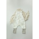Bio Baumwolle Musselin Babyschlafsack mit Beinen 1 - 3 Jahre 1.0 TOG - little sheeps - MY MEMI