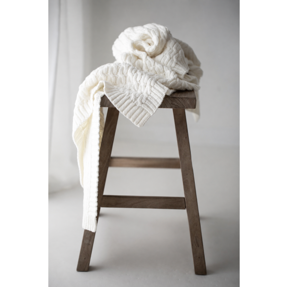 Warme Babydecke aus 100% Merinowolle Warm Beige –  Premium Collection - MY MEMI