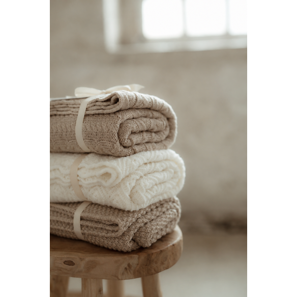 100% Natural Merino Wool Blanket Powder Pink - Premium Collection - MY MEMI