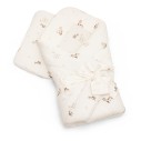 2in1 organic cotton muslin baby horn/bedding - alpacas - MY MEMI