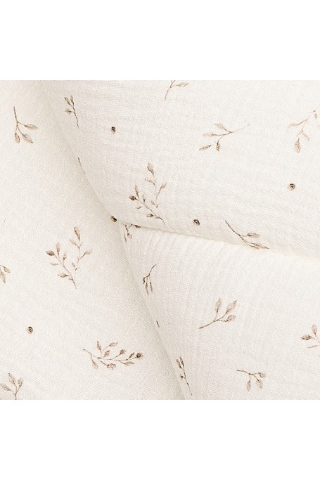 2in1 organic cotton muslin baby horn/bedding - twigs - MY MEMI 2