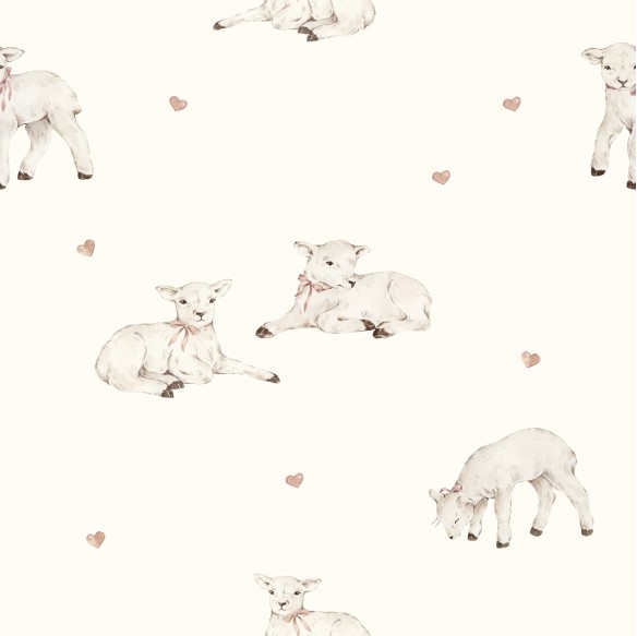 5-pak pieluszek muślinowych z bawełny organicznej 35x35 - little sheeps - MY MEMI