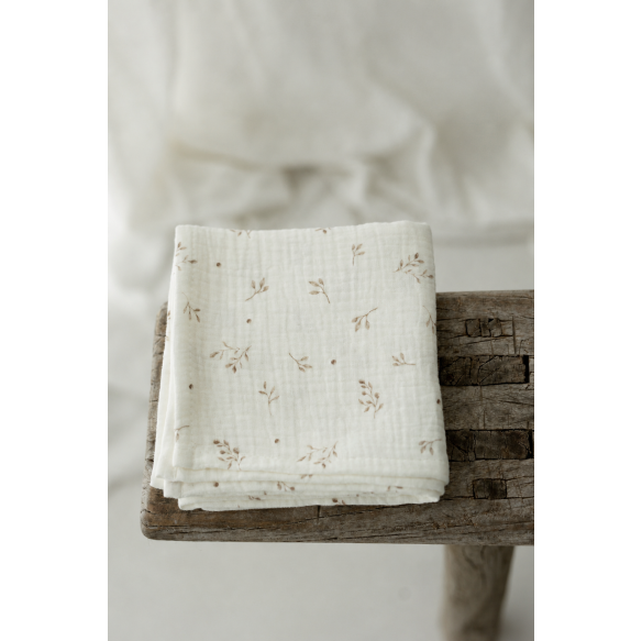 5-pak pieluszek muślinowych z bawełny organicznej 35x35 - twigs - MY MEMI
