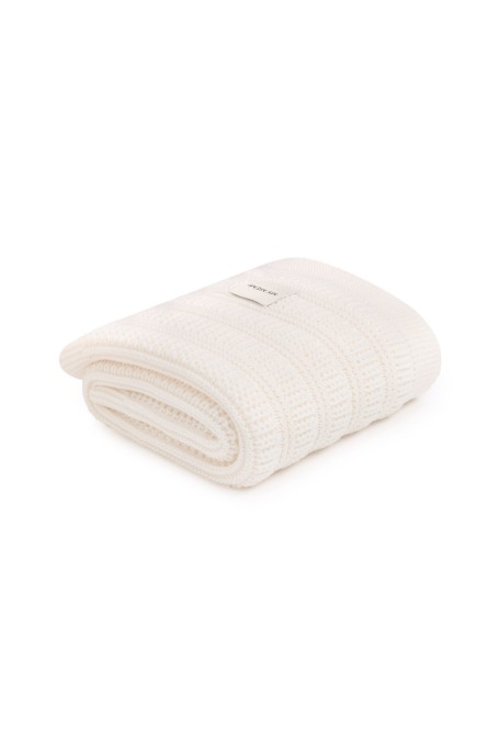 100% Natural Merino Wool Blanket Cream Fjord - Premium Collection - MY MEMI