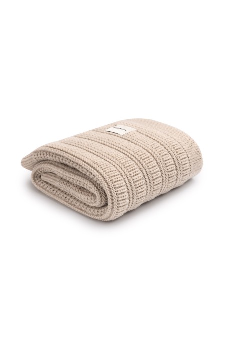 100% Natural Merino Wool Blanket Warm Beige Fjord - Premium Collection - MY MEMI