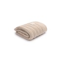Koc ze 100% wełny merino warm beige Fjord - premium collection