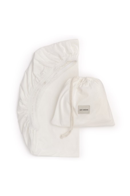 Prześcieradło z bawełny organicznej 60x120 - cream