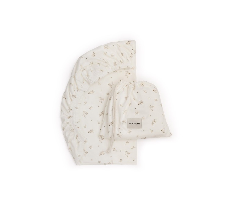 Organic cotton sheet for the carrycot - twigs - MY MEMI