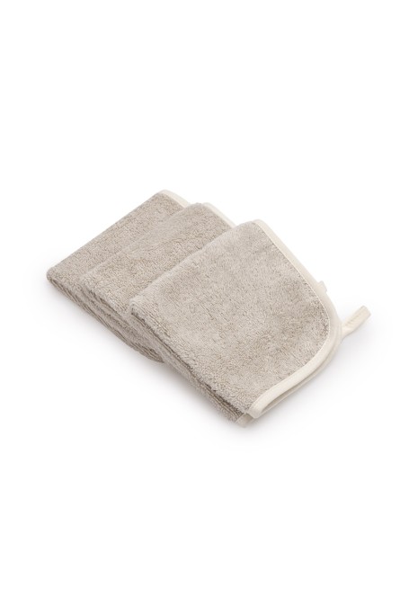 Bamboo Face / Burp / Wash Towel Light Beige, set 3-pack - MY MEMI