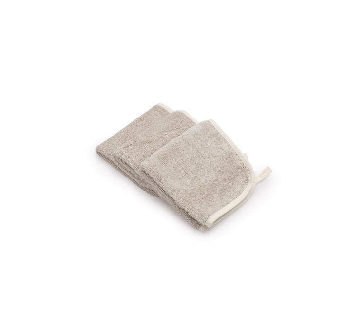 3-pak ręczniczków bambusowych do twarzy / odbijania / mycia light beige