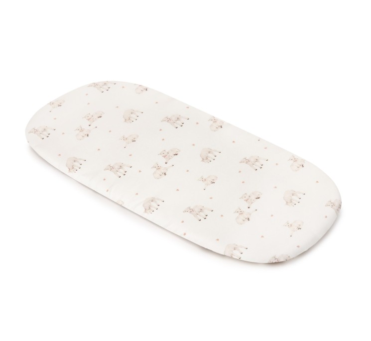 Organic cotton crib sheet 60x90 - little sheeps - MY MEMI