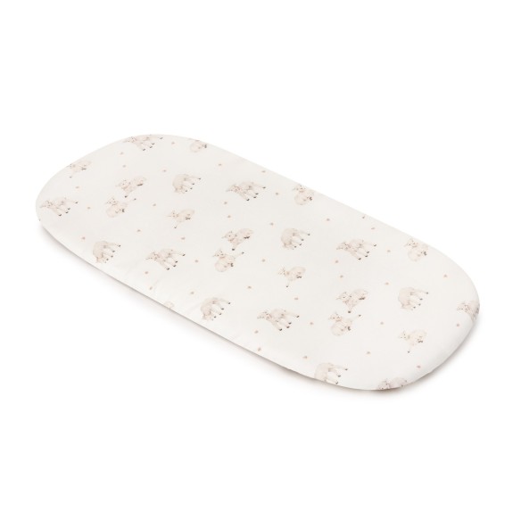 Organic cotton crib sheet 60x90 - little sheeps - MY MEMI
