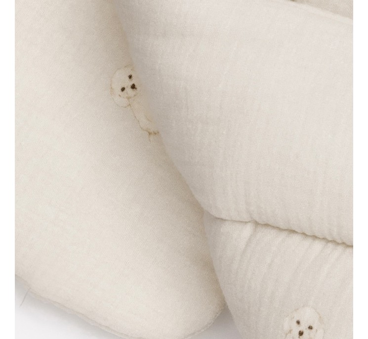 2in1 organic cotton muslin baby horn/bedding - cavapoo - MY MEMI