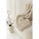 100% Natural Merino Wool Blanket Warm Beige Classic - Premium Collection - MY MEMI