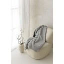 Koc ze 100% wełny merino light grey Classic - premium collection