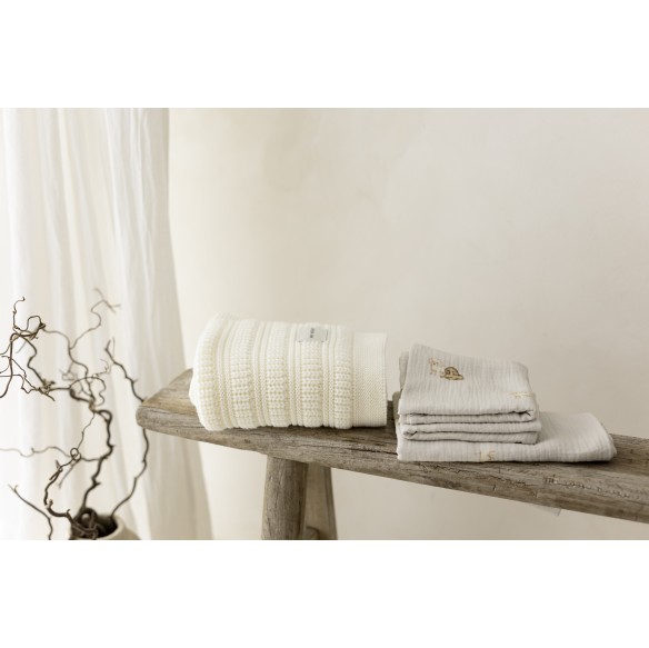 Organic cotton muslin swaddle 100x100 - cavapoo - MY MEMI