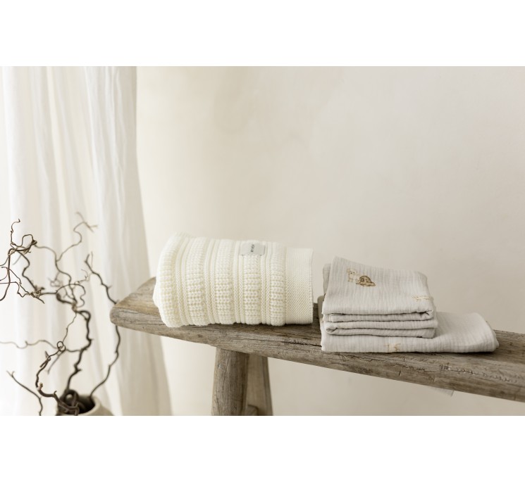 Organic cotton muslin diaper 60x65 - cavapoo - MY MEMI