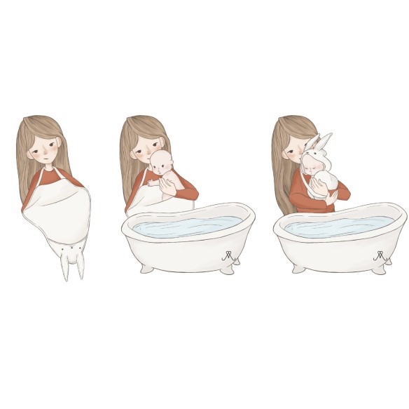 Bamboo Towel Light Beige - puppy - MY MEMI