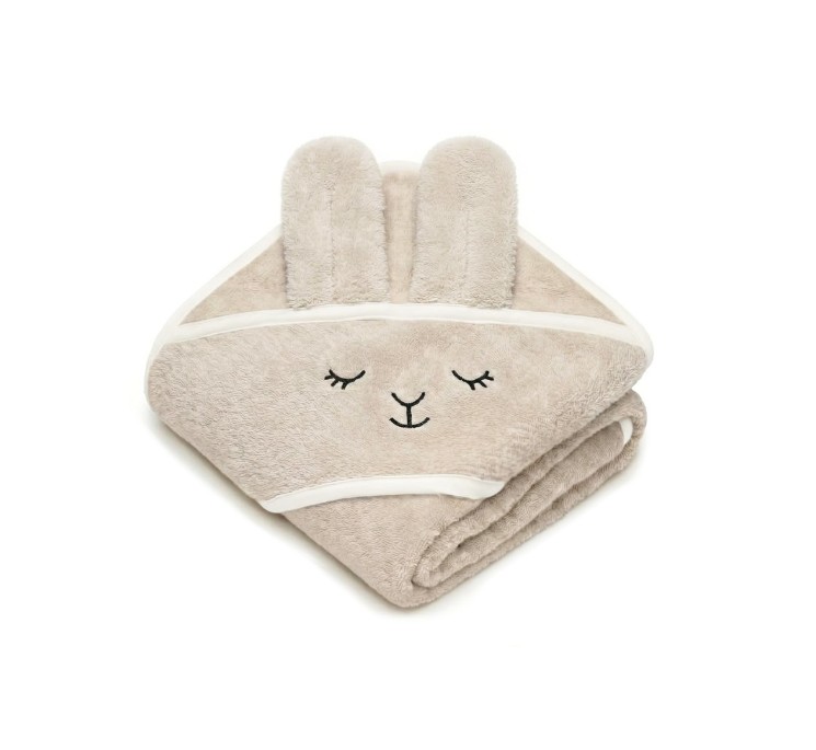 Bambusowy ręcznik light beige - sleeping alpaca