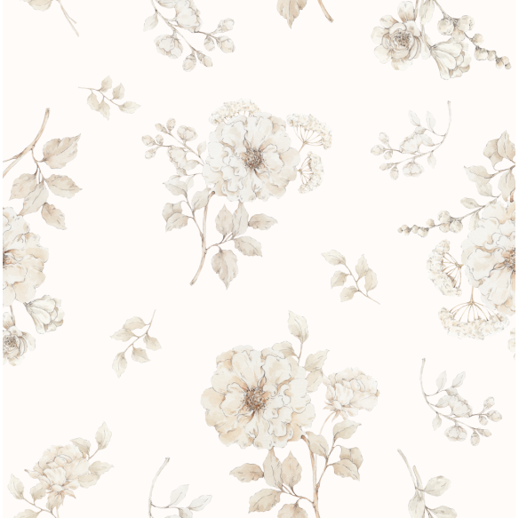 Bambusowy otulacz 100x120 - boho flowers