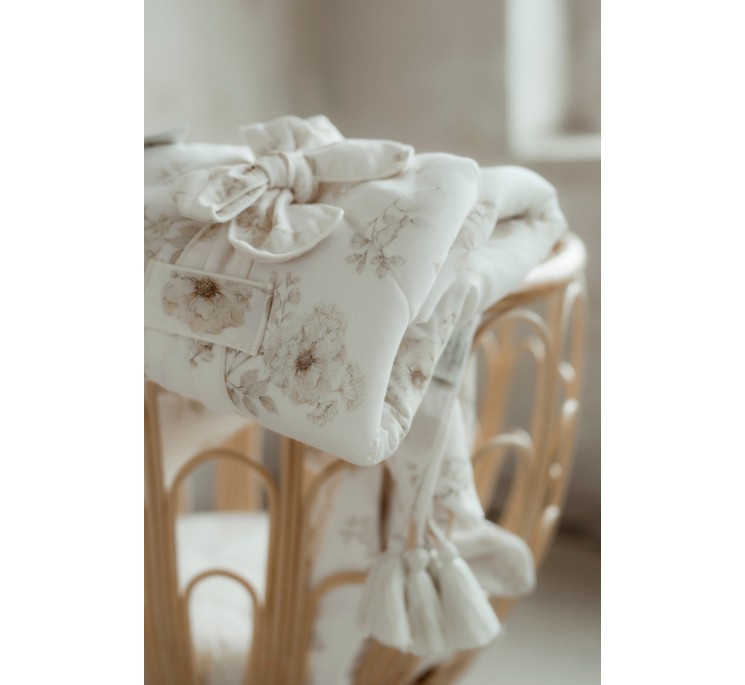 Bambusowy otulacz 100x120 - boho flowers
