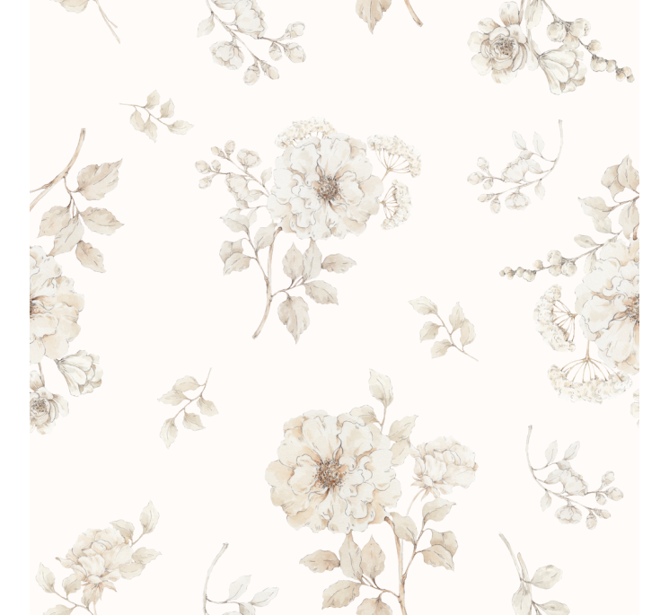 Bambusowa poduszka 25x35 - boho flowers