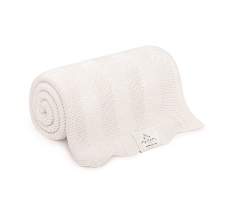 Bambusowy kocyk cream 80x100 – fir