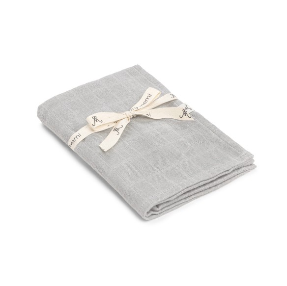 Bambusowa pieluszka muślinowa 65x65 light grey