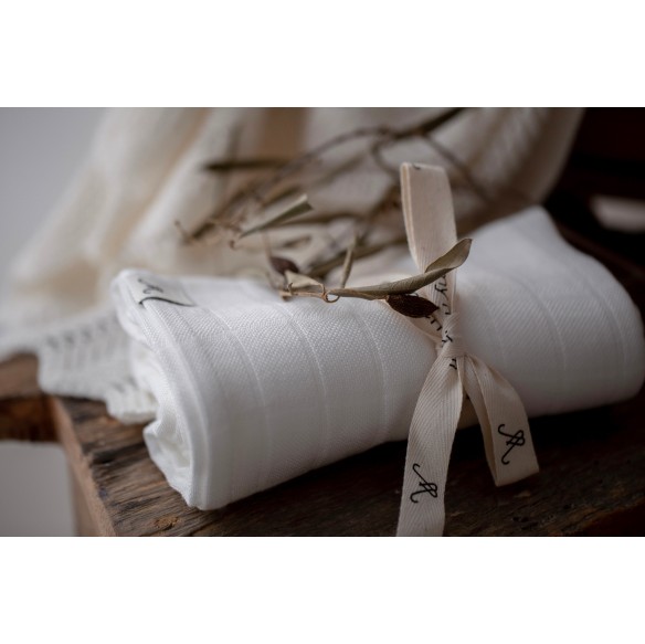 Bambusowa pieluszka muślinowa 65x65 light grey