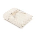 Bambusowy kocyk cream 80x100 - feather