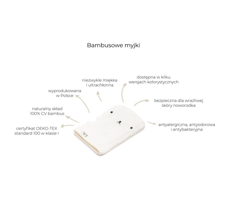 Bambusowa myjka light grey