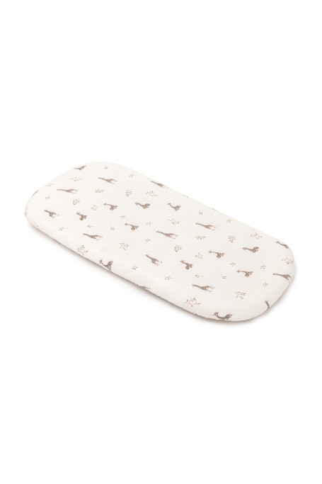 Organic cotton sheet for the carrycot - giraffes - MY MEMI 2