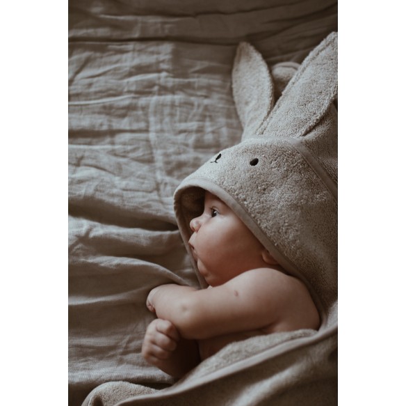 Bambusowy ręcznik beige - rabbit