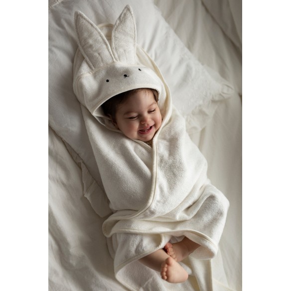 Bambusowy ręcznik beige - rabbit
