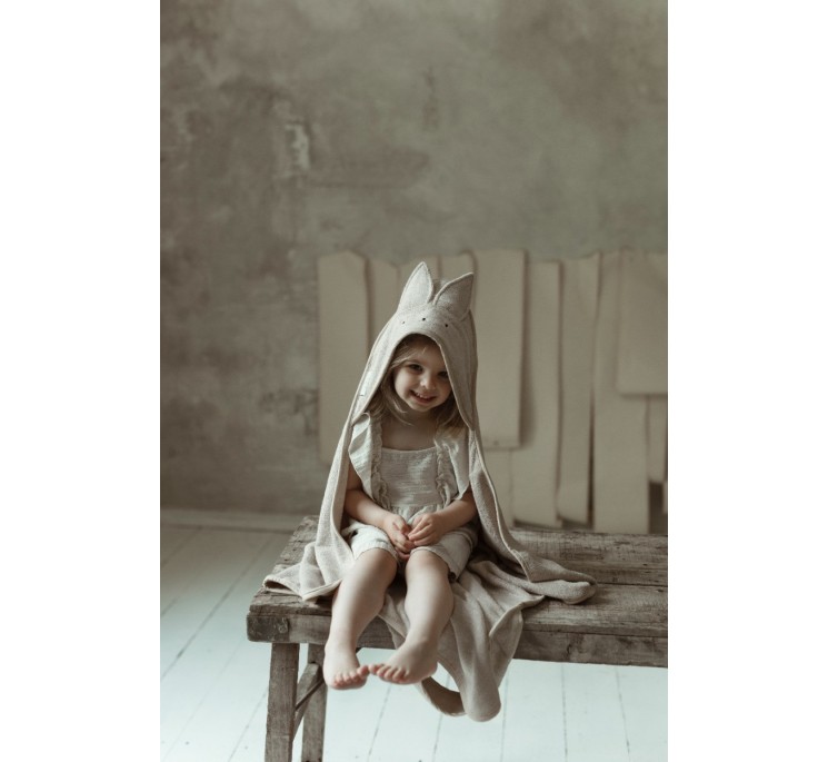 Bambusowy ręcznik beige - rabbit