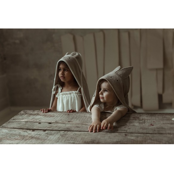 Bambusowy ręcznik beige - rabbit